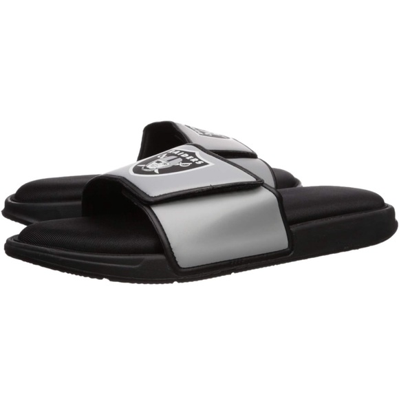 FOCO Las Vegas Raiders NFL🏈Mens👱♂️Foam Sport Slide - S 7/8 - Picture 10 of 10